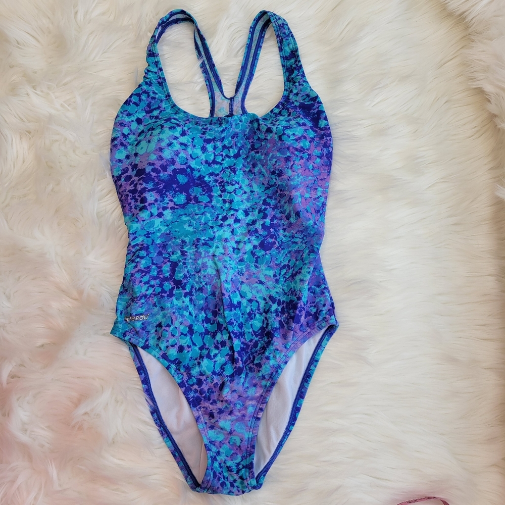 Speedo Watercolor Swimsuit